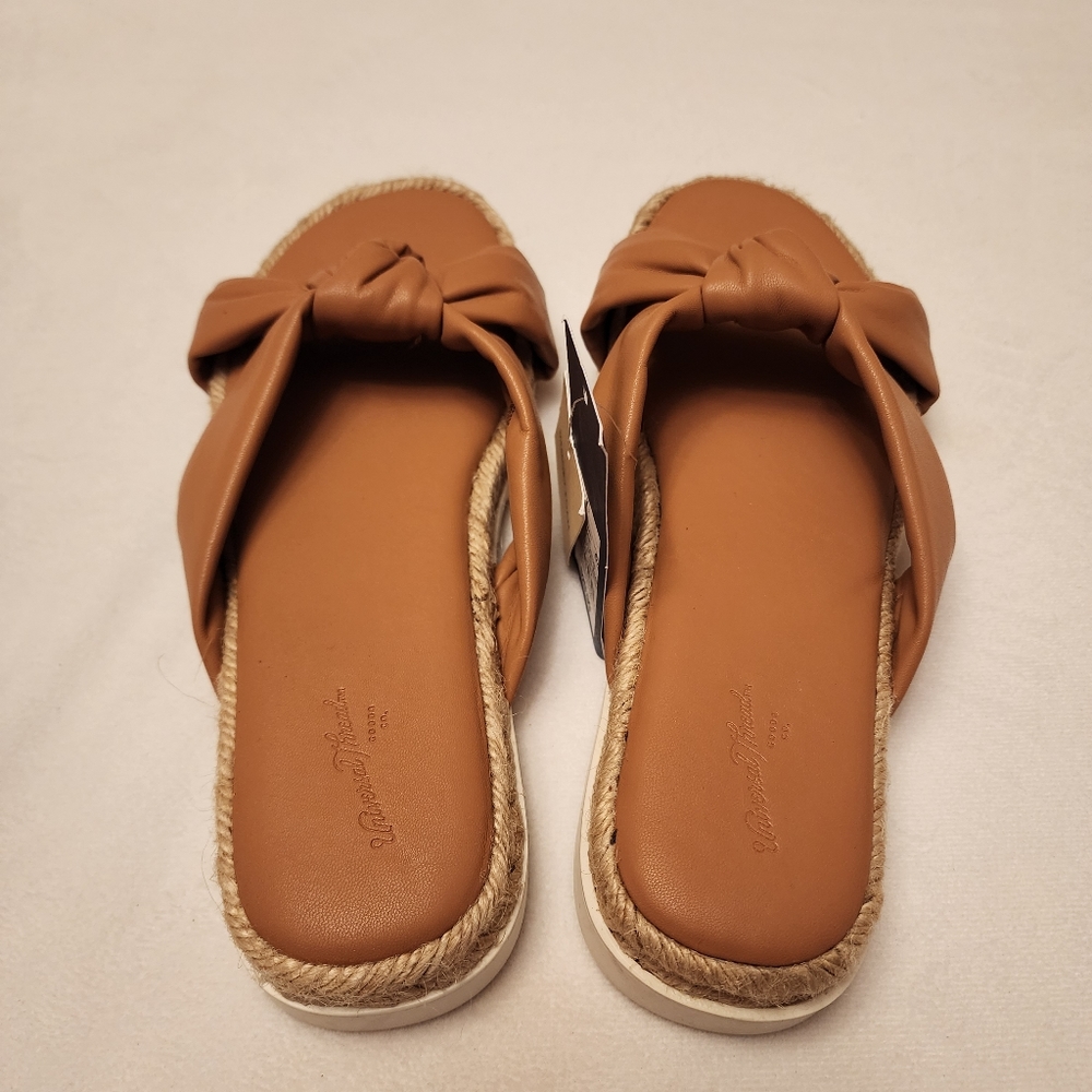 Knotted Espadrilles Slide On Sandals Size 7.5 NWT - Picture 3 of 9